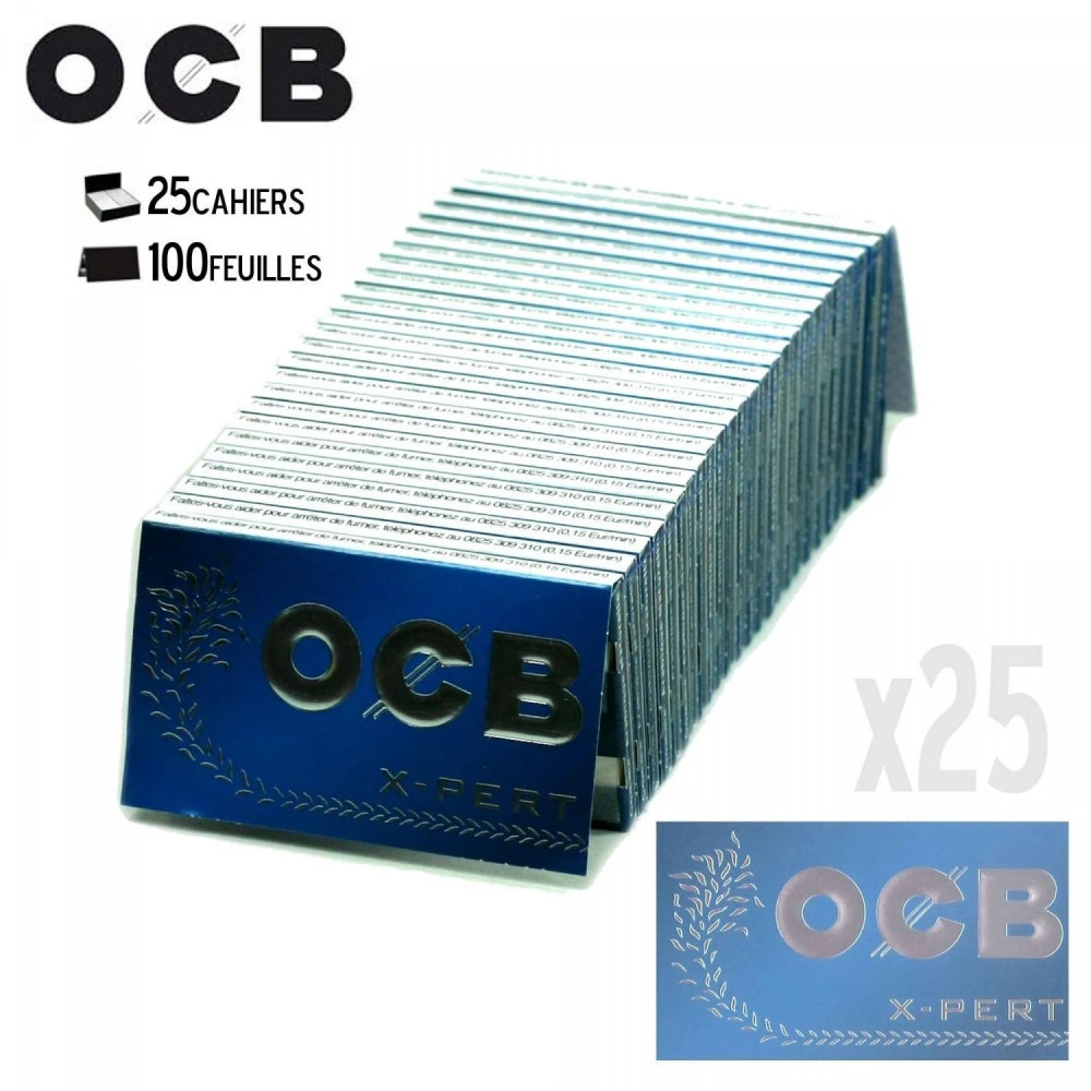 25 Paquets De Feuilles à Rouler - OCB X-Pert 1 25 Paquets De Feuilles à Rouler - OCB X-Pert