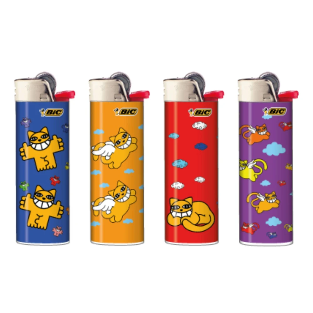 Bic Barquette De 50 Briquets J26 Chat Color 2 Bic Barquette De 50 Briquets J26 Chat Color – Image 2