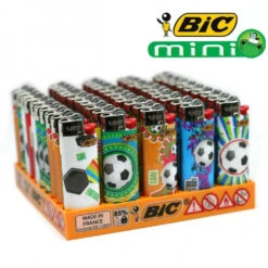 Boite De 50 Briquets Mini BIC - Collection Football -Fumeurs Fournitures Magasin boite de 50 briquets mini bic collection football 3