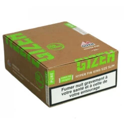 Boite De 50 Carnets De Feuille à Rouler - GIZEH PURE King Size Slim