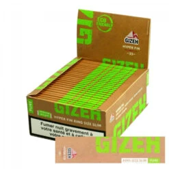 Boite De 50 Carnets De Feuille à Rouler - GIZEH PURE King Size Slim -Fumeurs Fournitures Magasin boite de 50 carnets de feuille a rouler gizeh pure king size slim 4