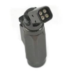 Briquet Anthracite Champ High 4 Flammes Turbo Orientable -Fumeurs Fournitures Magasin briquet anthracite champ high 4 flammes turbo orientable 2