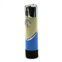 Briquet Cylindre Bicolore Volkswagen Bleu Et Beige -Fumeurs Fournitures Magasin briquet cylindre bicolore volkswagen bleu et beige 2