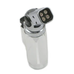 Briquet Silver Champ High 4 Flammes Turbo Orientable -Fumeurs Fournitures Magasin briquet silver champ high 4 flammes turbo orientable 2