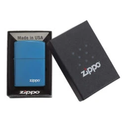 Briquet Zippo Logo - Saphir -Fumeurs Fournitures Magasin briquet zippo logo saphir 2
