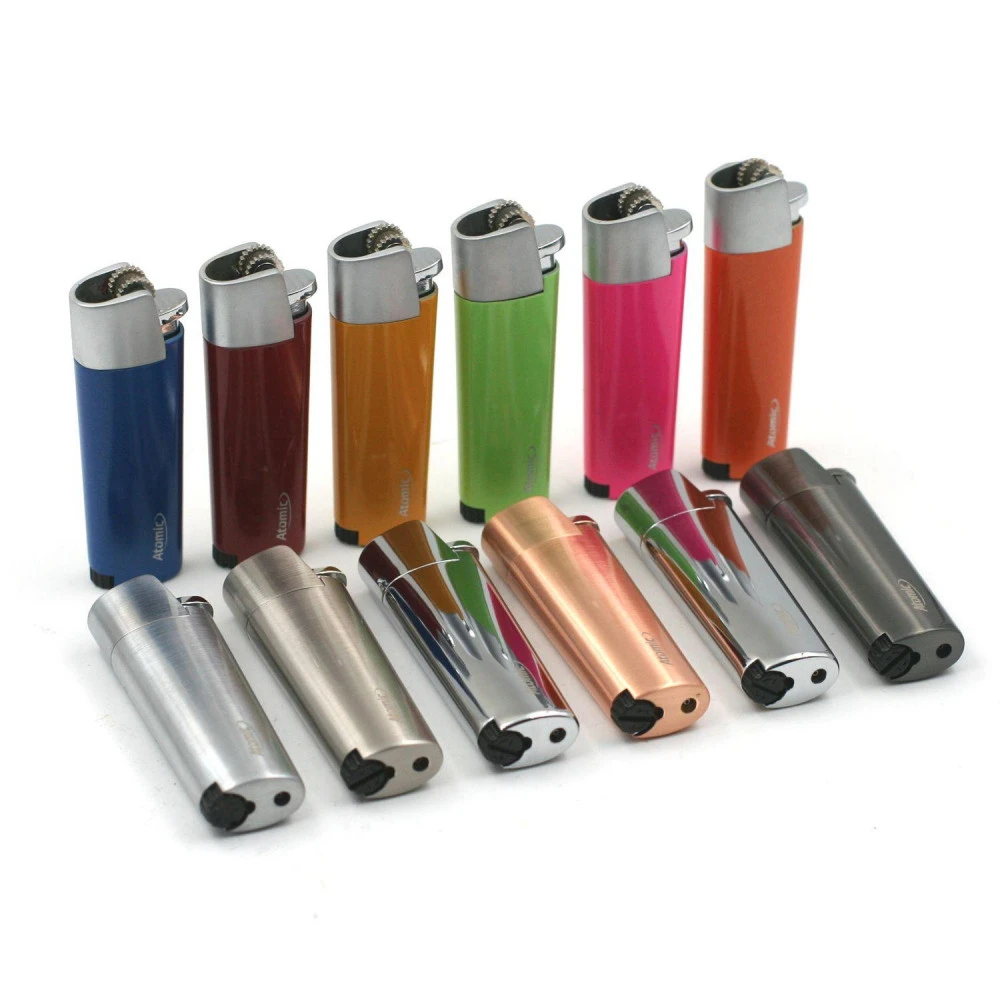 Lot De 12 Briquets Métal Luxe Atomic 1 Lot De 12 Briquets Métal Luxe Atomic