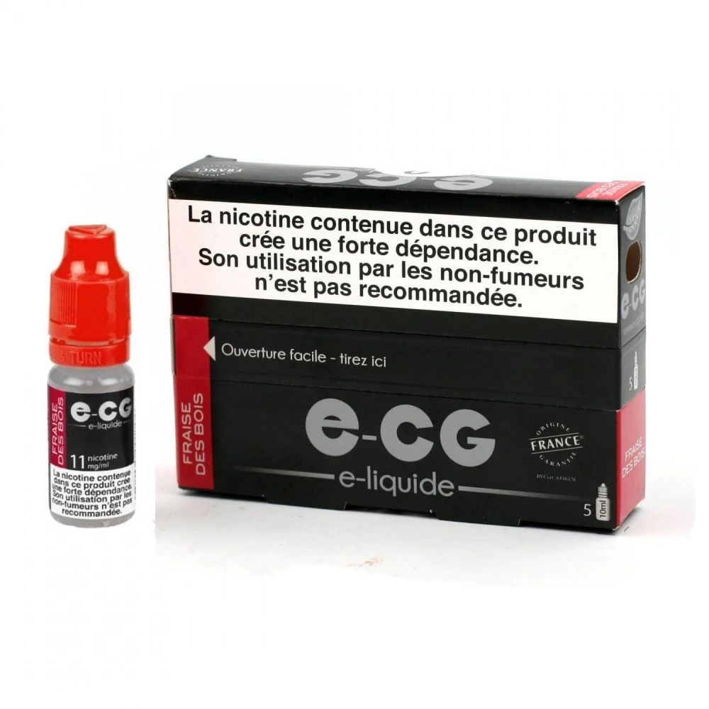 Lot De 5 Flacons E-CG - Fraise Des Bois 11 Mg/ml 1 Lot De 5 Flacons E-CG - Fraise Des Bois 11 Mg/ml
