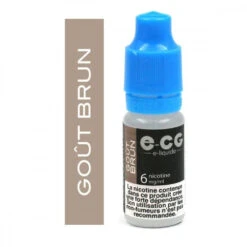 Lot De 5 Flacons E-CG - Goût Brun 6 Mg/ml -Fumeurs Fournitures Magasin lot de 5 flacons e cg gout brun 6 mg ml 2