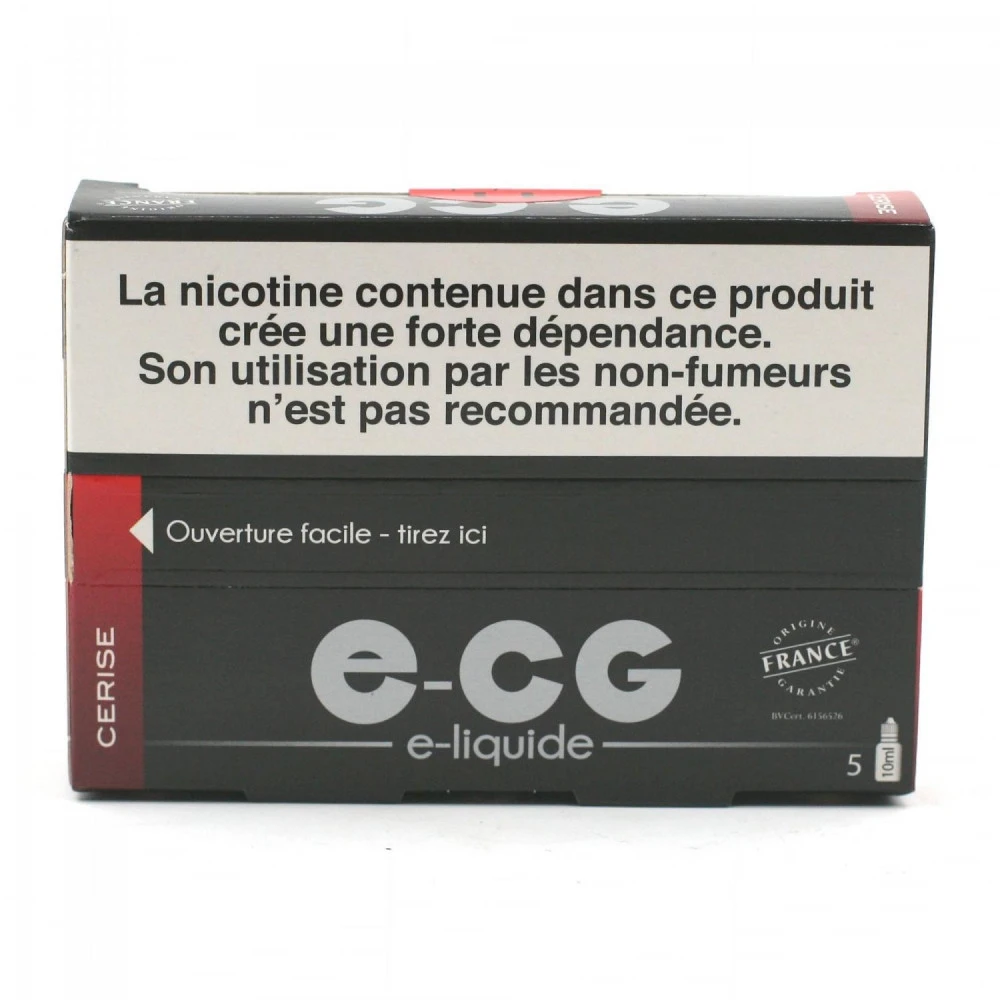 Lot De 5 Flacons E-CG - Goût Cerise 11 Mg/ml 2 Lot De 5 Flacons E-CG - Goût Cerise 11 Mg/ml – Image 2