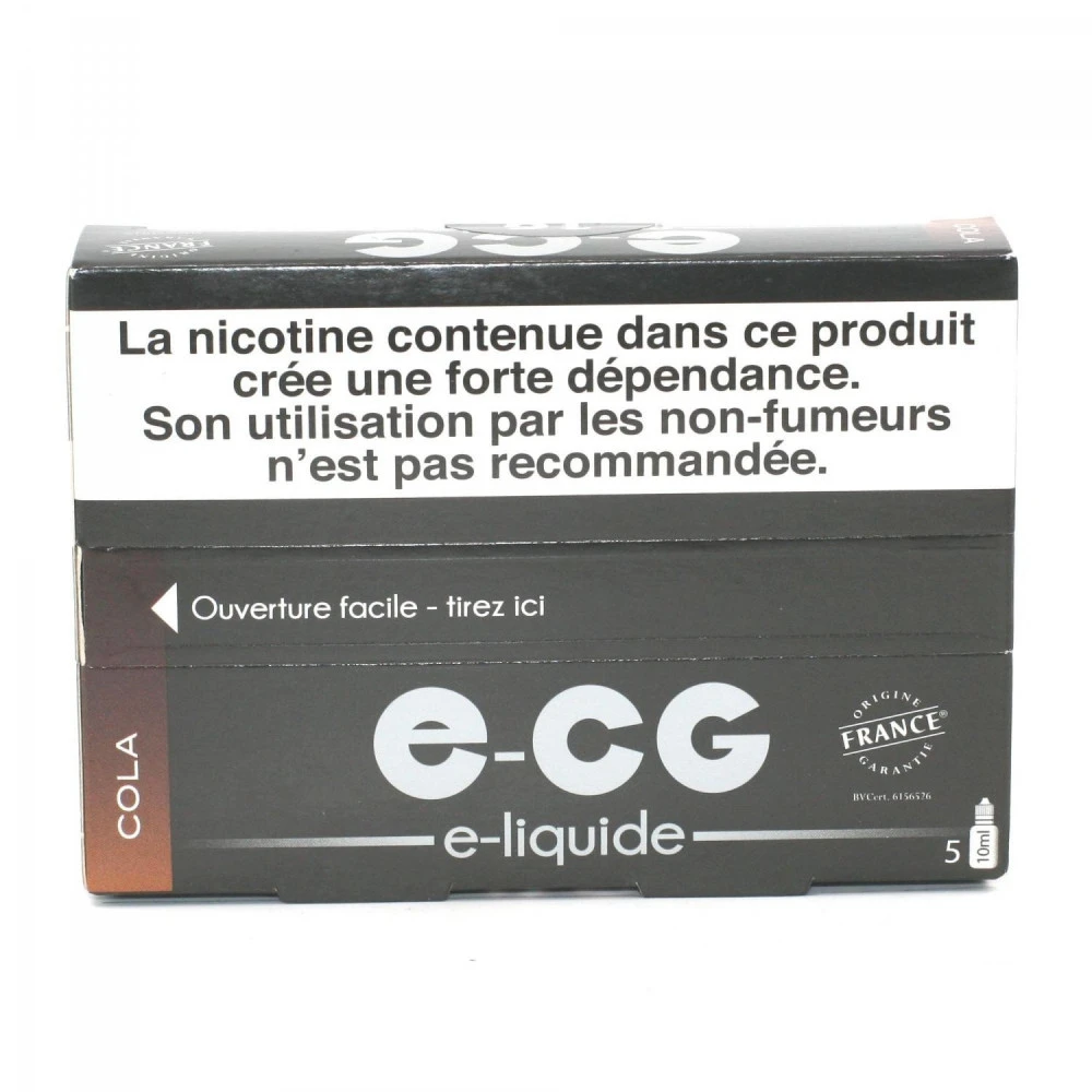 Lot De 5 Flacons E-CG - Goût Cola 16 Mg/ml 2 Lot De 5 Flacons E-CG - Goût Cola 16 Mg/ml – Image 2