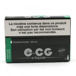 Lot De 5 Flacons E-CG - Goût Menthe Chloro 3 Mg/ml -Fumeurs Fournitures Magasin lot de 5 flacons e cg gout menthe chloro 3 mg ml 1