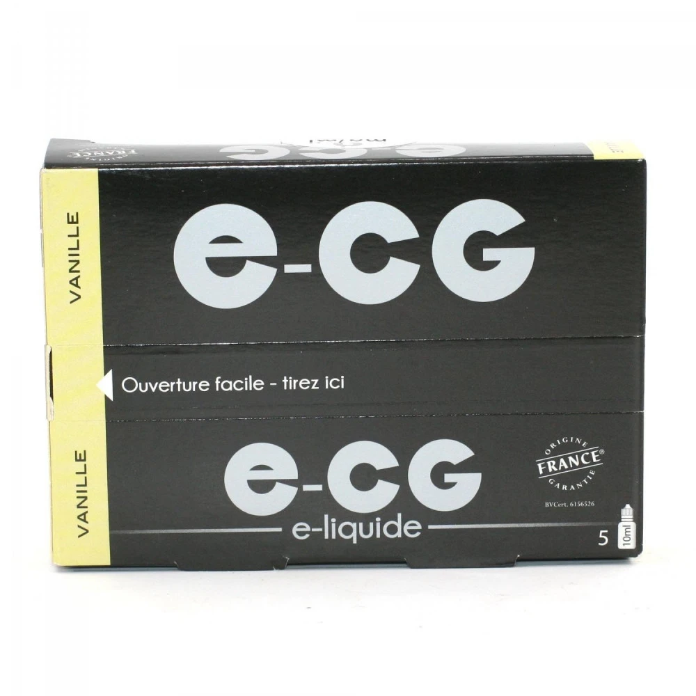 Lot De 5 Flacons E-CG - Goût Vanille 0 Mg/ml 2 Lot De 5 Flacons E-CG - Goût Vanille 0 Mg/ml – Image 2