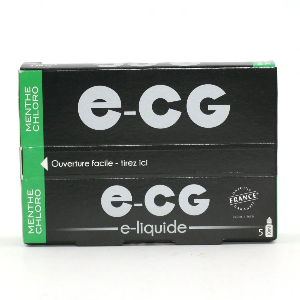 Lot De 5 Flacons E-CG - Menthe Chloro 0 Mg/ml 2 Lot De 5 Flacons E-CG - Menthe Chloro 0 Mg/ml – Image 2