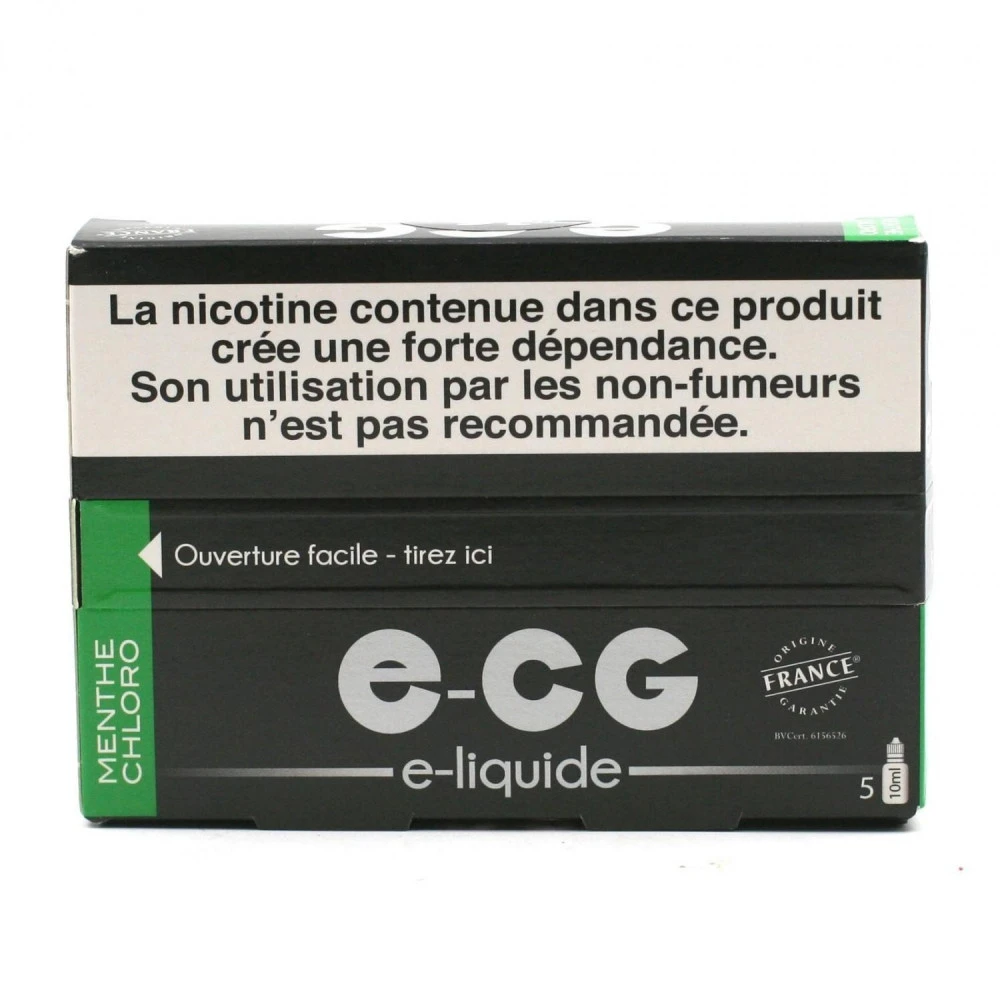 Lot De 5 Flacons E-CG - Menthe Chloro 16 Mg/ml 2 Lot De 5 Flacons E-CG - Menthe Chloro 16 Mg/ml – Image 2