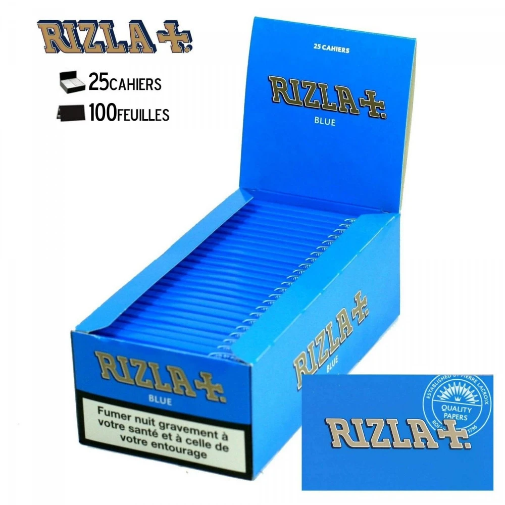 Papier à Rouler Rizla Bleu X25 1 Papier à Rouler Rizla Bleu X25