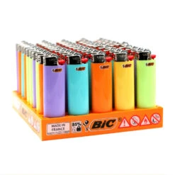 Fumeurs Fournitures Magasin -Fumeurs Fournitures Magasin plaquette de 50 briquets bic maxi j 26 pastel 1