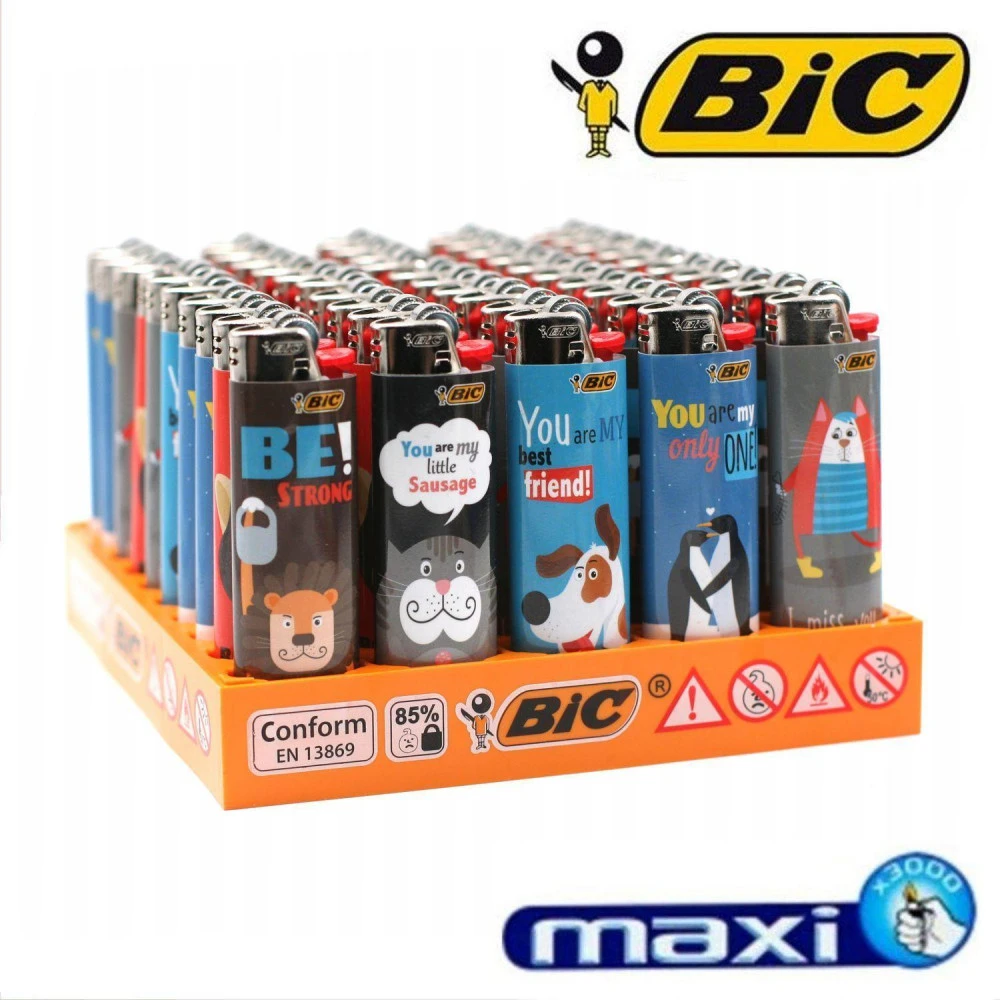 Plaquette De 50 MAXI BIC J26 - Street Animals 1 Plaquette De 50 MAXI BIC J26 - Street Animals