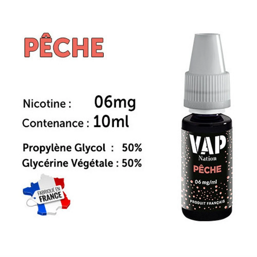 Vap Nation Lot De 5 Liquides - Pêche 6 Mg 1 Vap Nation Lot De 5 Liquides - Pêche 6 Mg