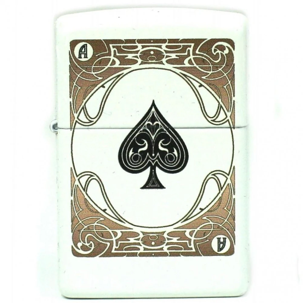 Zippo Blanc - As De Pique 3 Zippo Blanc - As De Pique – Image 3